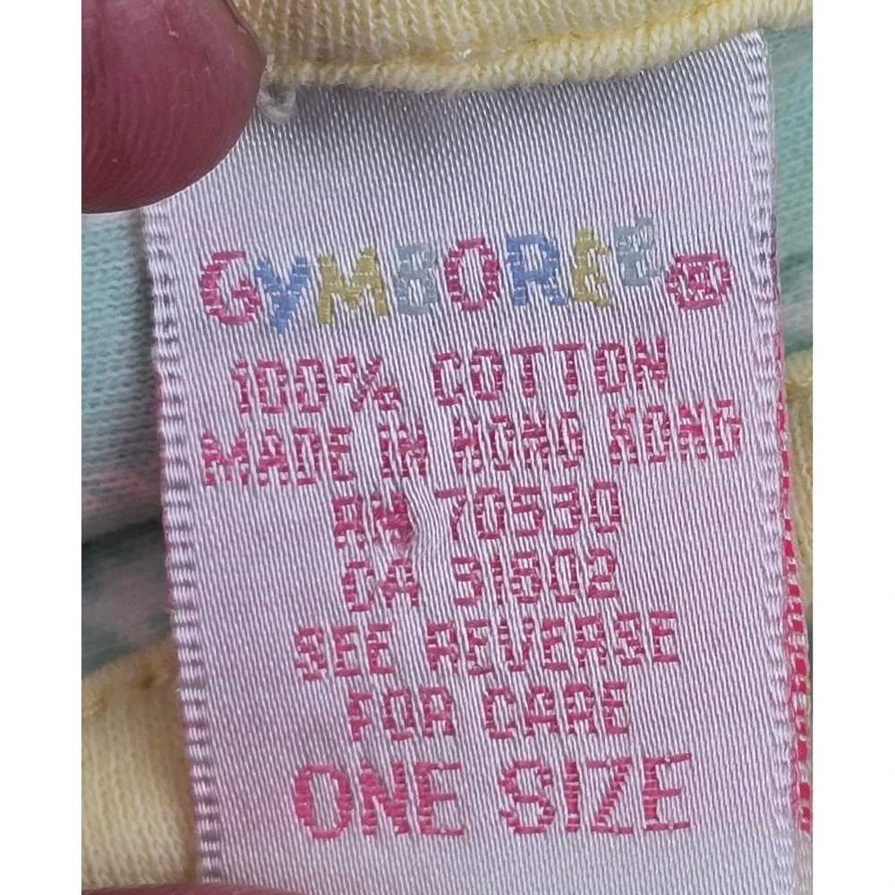 Gymboree Vintage Ducks Veggies Cotton Baby Receiving Blanket Cottontail 1997
